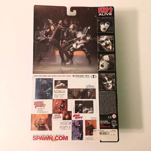 2000 KISS Band Paul Stanley Starchild Alive McFarlane Spawn Action Figure - Picture 5 of 16